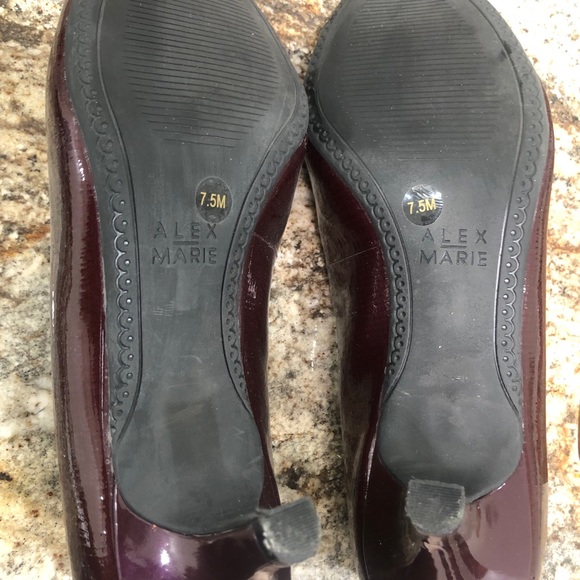 Alex Marie Wine pumps 🍷 WORN ONE TIME - Picture 3 of 4